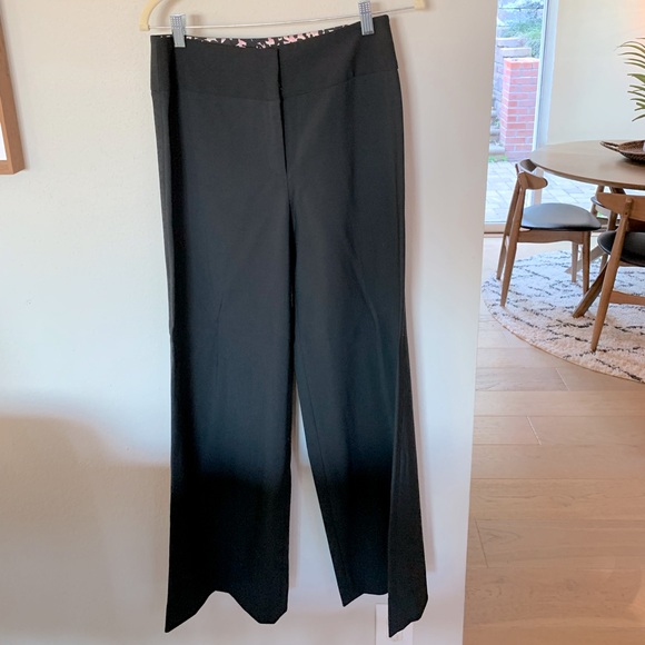 NWT Milly Wide Leg Dressy Black Pants Size 6 - Picture 2 of 12